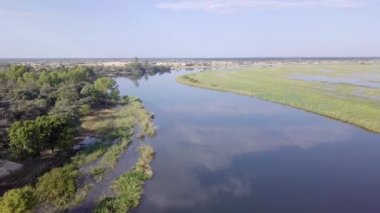 Kuzey Namibya, Afrika 'da Okavango delta nehri