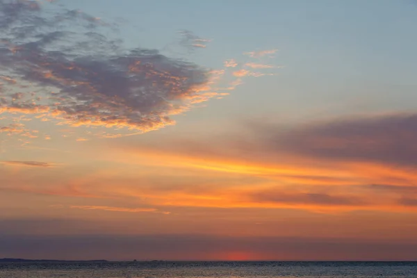 Vacker Solnedgång Himmel Madagaskar Nosy Solnedgång Landskap — Stockfoto