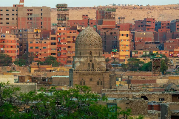 Oude Deel Van Caïro Hoofdstad Van Egypte Panorama Van Dode — Stockfoto