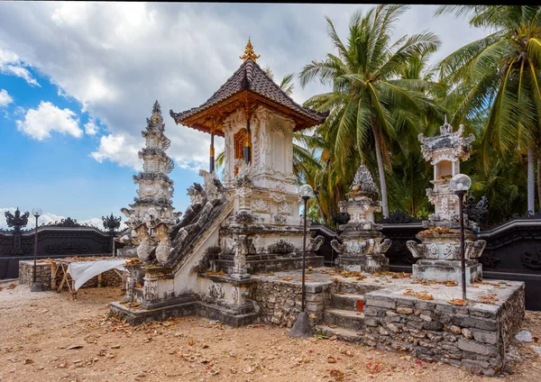 Hindu Temple Village Kampung Toyapakeh Nusa Penida Island Bali Indonesia — Stock Photo, Image