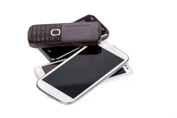 Collection of cell phones — Stock Photo, Image