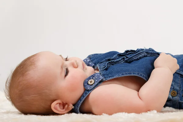 Smiling infant baby — Stock Photo, Image