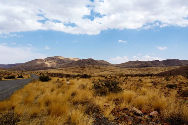 Panorama del paisaje lunar fanático de Namibia — Foto de Stock