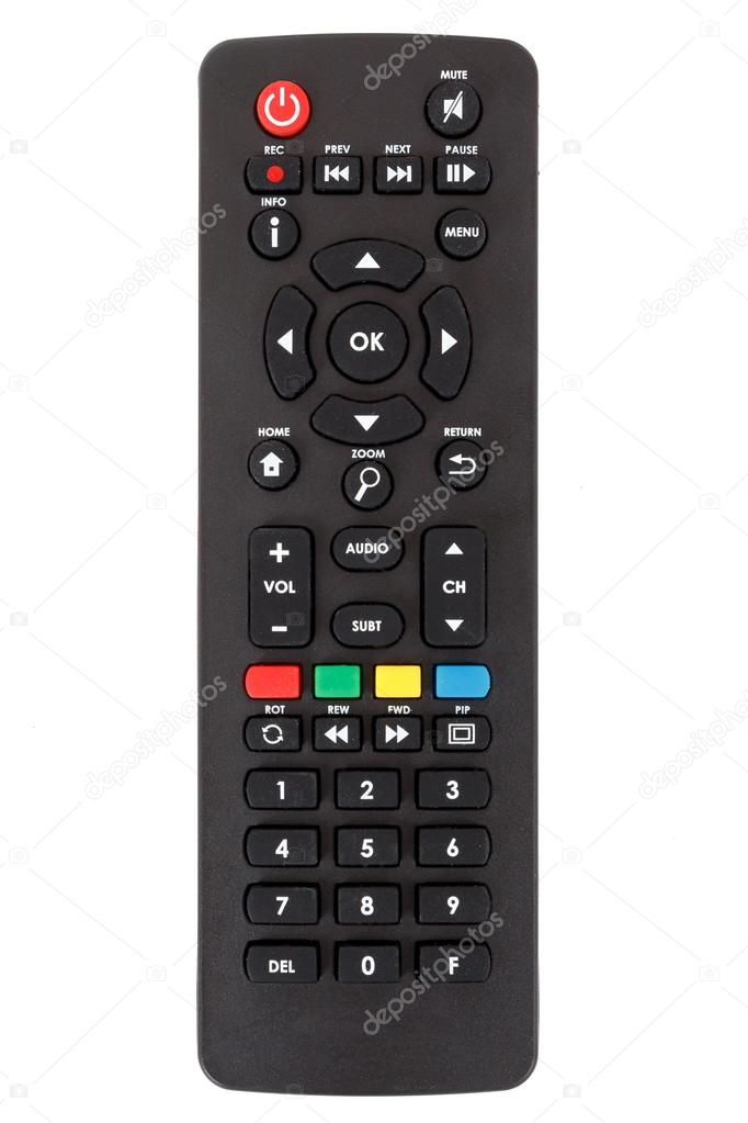 android set top box TV remote control isolated