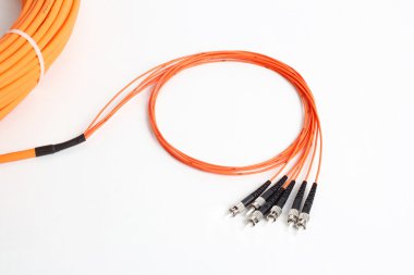Turuncu fiber optik St bağlayıcı patchcord