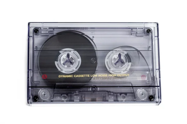 Close up of vintage audio tape cassette — Stock Photo, Image