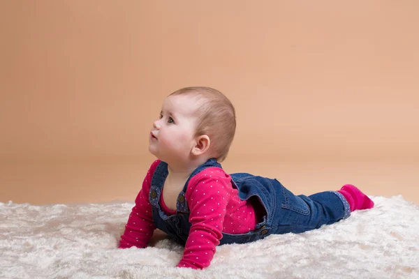 Glimlachende baby baby — Stockfoto