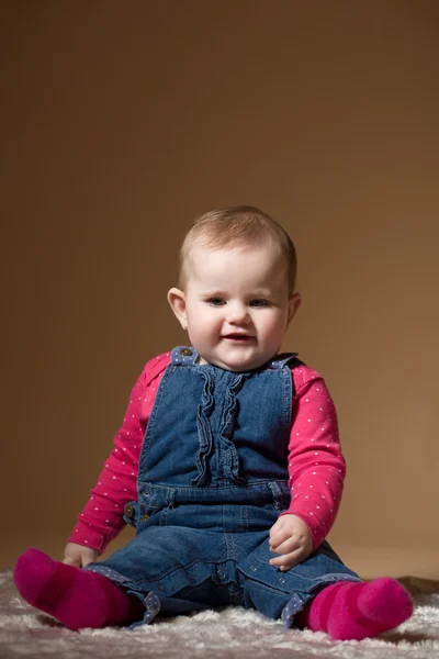 Smiling infant baby — Stock Photo, Image