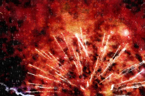 Abstract canvas plasma, firework background — Stock Photo, Image
