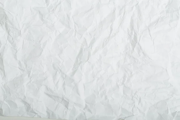 Biały zmięty papier tekstury i tła — Zdjęcie stockowe