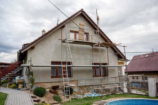 Construction or repair of the rural house — Stock Photo, Image