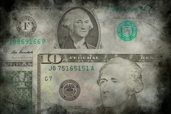 Bankovky USA dolar peníze textura pozadí grunge — Stock fotografie