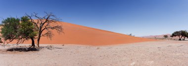Geniş panorama Dune 45 sossusvlei Namibya