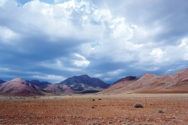 fantastik Namibya manzaralarıyla manzara Panoraması