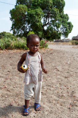 Kirli ve kötü Namibya çocuk