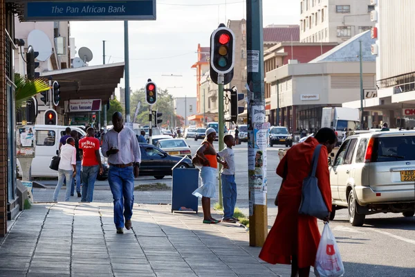 Вулиця в Bulawayo Зімбабве — стокове фото