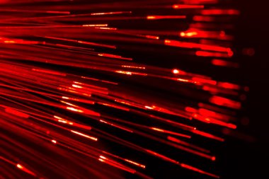 optik elyaflar bulanık teknolojik altyapı soyut