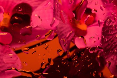 Su damlaları ile soyut arkaplan