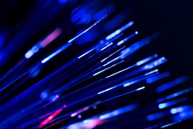 optik elyaflar bulanık teknolojik altyapı soyut