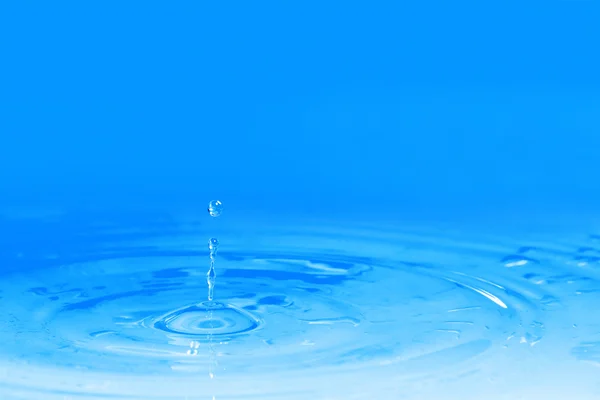 Blue water drop, splash — Stock Photo, Image