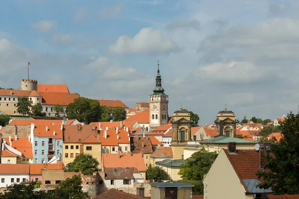 Templom a város Mikulov, Csehország — Stock Fotó