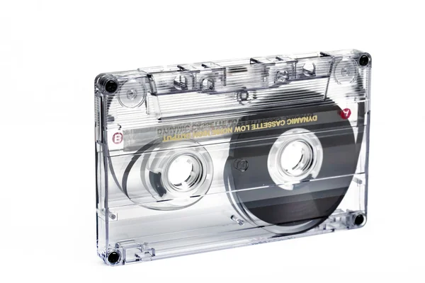 Close up of vintage audio tape cassette — Stock Photo, Image