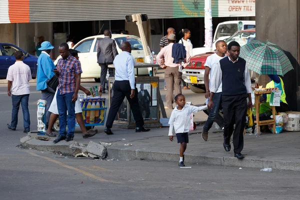 Street in Bulawayo Zimbabwe — Stock Photo, Image