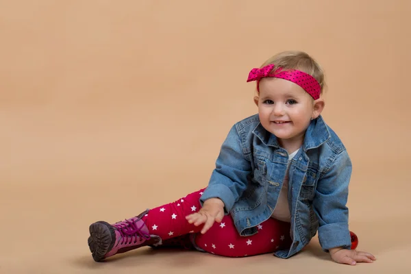 Retrato do bebê de um ano — Fotografia de Stock