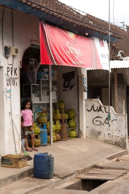 Hindu geleneksel sokak piyasada Bali