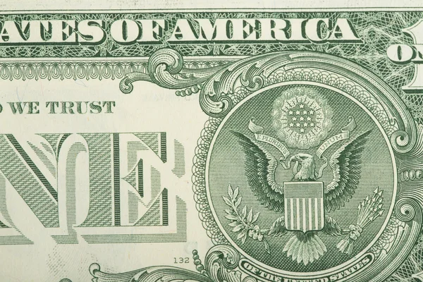 macro of US dollar money banknote