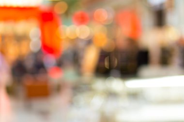 alışveriş merkezinin arka plan bulanık