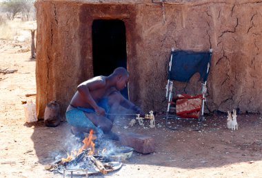 Himba adam ahşap Hatıra Eşyası ayarlar