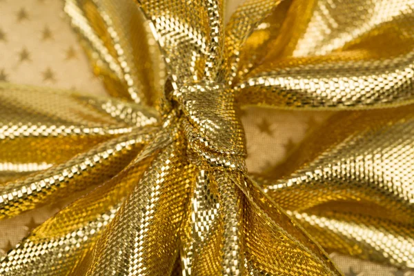 Detail of golden ribbon — Stock Photo, Image