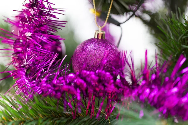 Decorated christmas tree — Stock Photo, Image