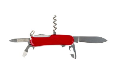 çok amaçlı bıçak üzerinde beyaz izole