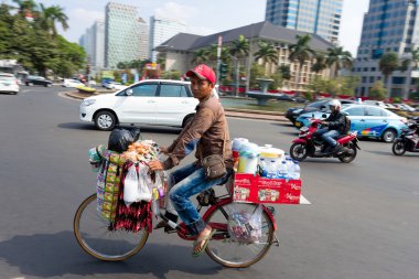 Street vendor in central Jakarta