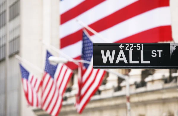 Wall Street segno — Foto Stock