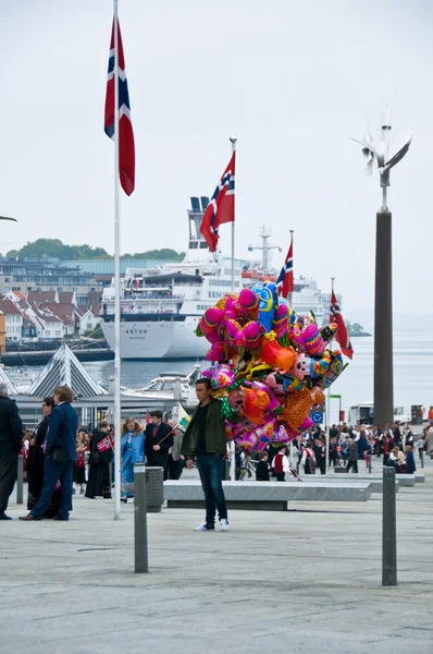 憲法記念日 ' スタヴァンゲルのパレード、2014年 — ストック写真