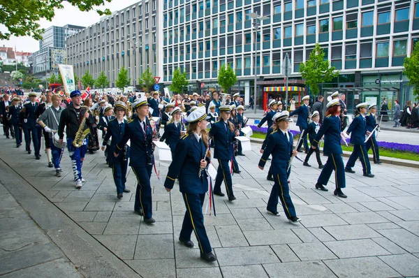 Parada zilei constituției de la Stavanger, mai 2014 — Fotografie, imagine de stoc