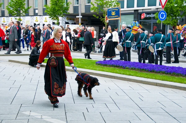 The constitution day' parade in Stavanger, May 2014 — Stock Photo, Image