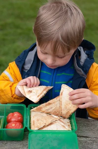 Snack time at a picnic — Stock Photo, Image