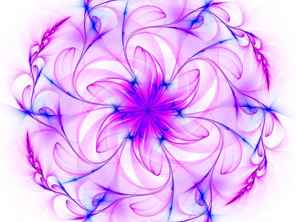Absztrakt Fraktál Háttér Geometriai Mintázattal Virágmotívumokkal — Stock Fotó