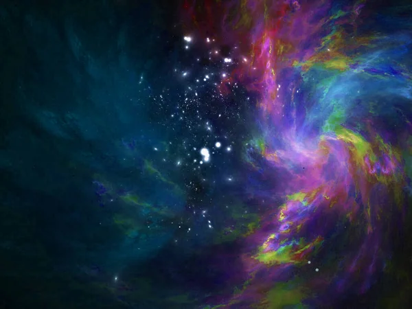 Abstrakt Galax Och Utrymme Bakgrund — Stockfoto