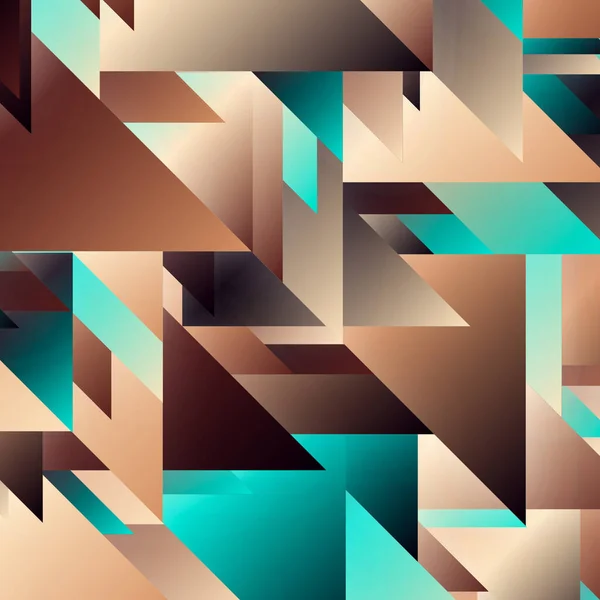 Moderne Abstracte Geometrische Achtergrond Met Diverse Lineaire Figuren — Stockfoto