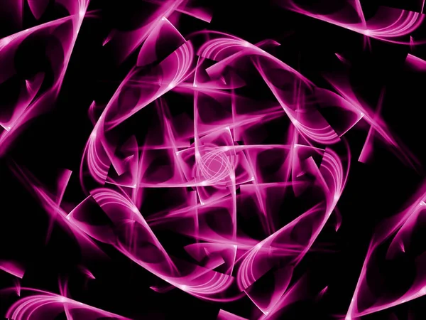 Abstrakte Fraktale Fantasie Hintergrund Mit Lichtstrahlen — Stockfoto