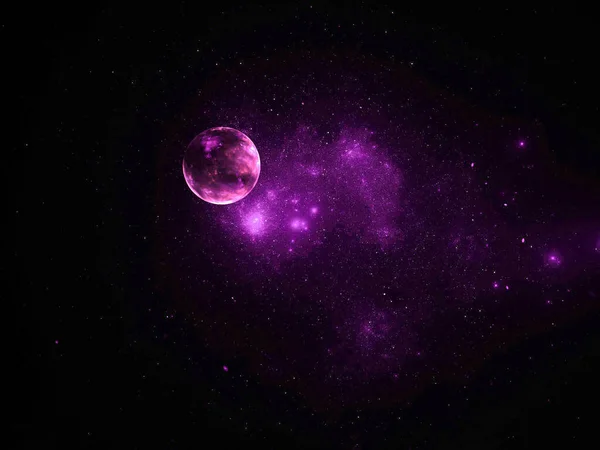 Galaxie Abstractă Fundal Spațial — Fotografie, imagine de stoc