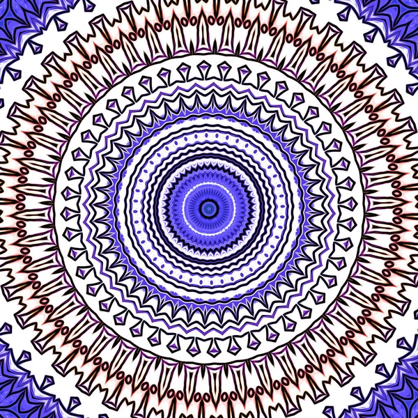 Barevné Kaleidoskopické Mandala Pozadí — Stock fotografie