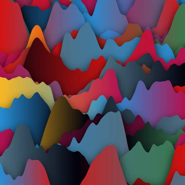 Mountains Backgrounds Paper Cut Style Abstract Template — Stock Photo, Image