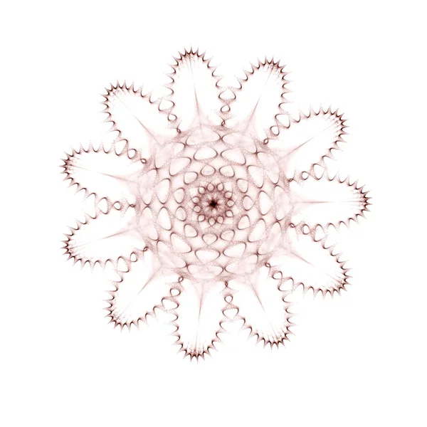 Fondo Abstracto Color Psicodélico Lápiz Generado Círculos Fractales Espirales Diseño — Foto de Stock