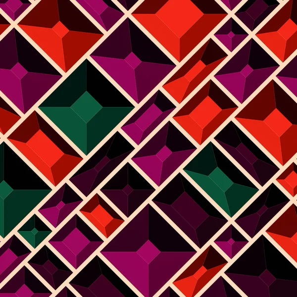 Абстрактний Фон Світяться Геометричні Кубики Лінії — стокове фото